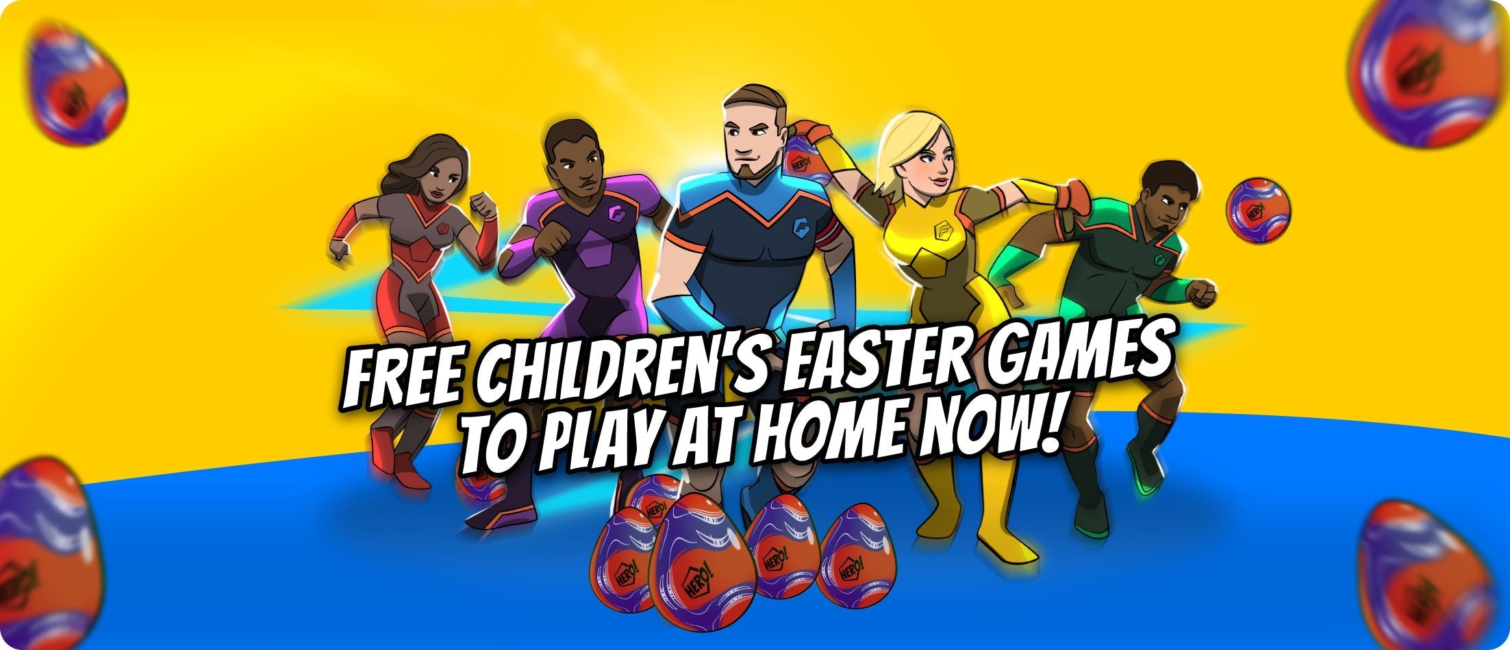 FREE Children's Football Easter Puzzle Games to play at home now!