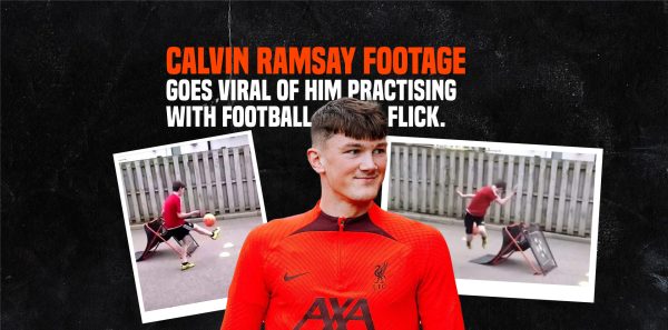 New Liverpool FC Signing Calvin Ramsay with his Urban Skills Trainer.